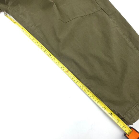 Zara Olive Green Ankle Cropped Pants - Picture 4 of 8